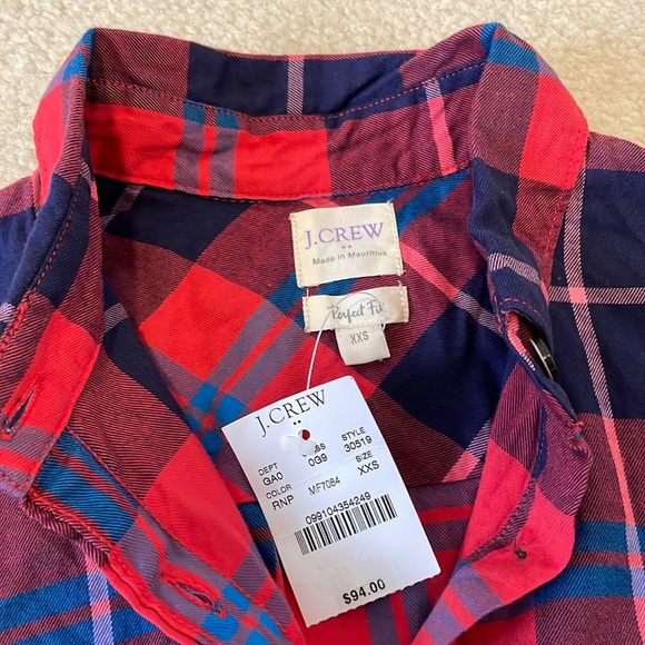 J. Crew shirt, sz XXS - Picture 2 of 3